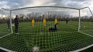 Syracuse University Men's Goalkeeper Training - Angled Shots and Working Across Goal - 11-13-2023