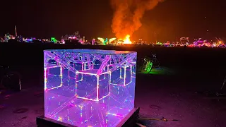 Tesseract Art Installation Burning Man 2023 Nicky Alice