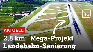 Flughafen FFM: Landebahn Nordwest kriegt neuen „Anti-Rutsch-Belag“ verpasst | hessenschau