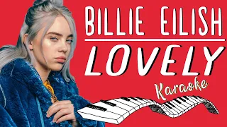 🎹 BILLIE EILISH - lovely ft. Khalid KARAOKE🎤 (Piano Instrumental)