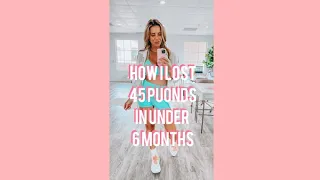 How I lost 45 pounds in less than 6 months &  kept it off!  #shorts #athomeworkouts #weightloss