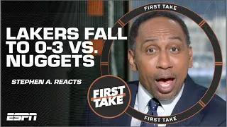 Stephen A. Smith SOUNDS OFF and calls D’Angelo Russell ‘A DISGRACE’ as Lakers fall 0-3 | First Take