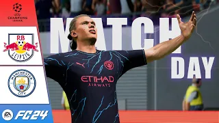 RB LEIPZIG vs MAN CITY 3 - 3 || DRAW || UEFA champions league group stage match -  FC 24 GAMEPLAY