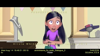 Olivia Whitaker I Pixar Animation Internship Reel 2019 I 3D Animation Internships