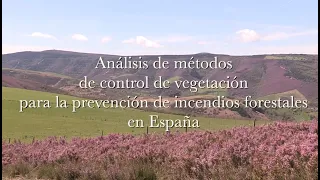 EPRIF - Análisis métodos de control de vegetación para prevención de incendios forestales en España