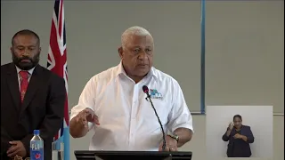 Fijian Prime Minister holds a press conference on COVID-19 update, 19/04/21