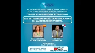 Conferencia: Las estrategias didácticas aplicadas en la educación virtual