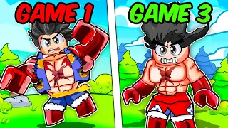 I Became GEAR 4 LUFFY In EVERY One Piece Roblox Game!
