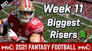 Players Rising in Value | Week 11 ROS Ranking Fallers | 2021 Fantasy Football Advice