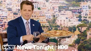 Watch Anthony Scaramucci Try To Compliment Trump (HBO)