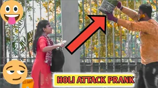 Holi attack Prank on Girls || Prank Gone Wrong | Holi Special Prank 2020 by poros prank