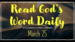 2023 Bible Reading - March 25