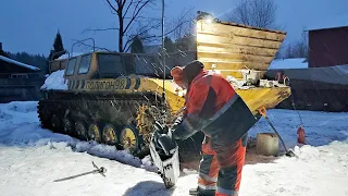 ГЕНЕРАЛ МОРОЗ остановил БМП  / ПОЖАР в моторном отсеке