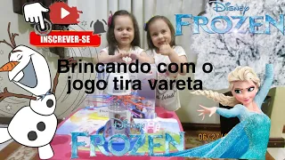 Brincando com o jogo tira vareta da frozen 2