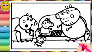 Peppa Pig playing chess with daddy pig. Peppa Pig Official Full Episodes . Peppa Pig coloring pages