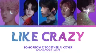 Jimin - Like Crazy | TXT AI Cover (Color Coded Lyrics)