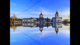 Бахмут до боёв Артёмовск Свято-Николаевский Храм  коптер с воздуха. Николаевская церковь 2021