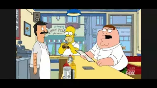 Family Guy --Peter and Homer at Bob's