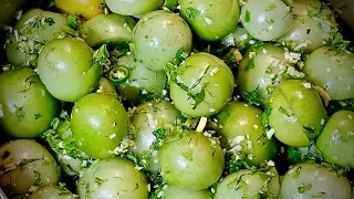 Crunchy Green Tomatoes Fermented. Ready in Three Days.
