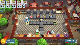 Overcooked 2 Kevin 8, 4 stars. 3 players co-op