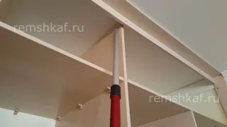 Как сделать короб для верхнего трека шкафа-купе, когда есть натяжной потолок