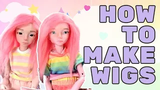 I learn How to make doll wigs from an expert! Making Wigs with Hopeful Creation