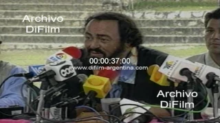 Luciano Pavarotti actuara en las tierras sagradas de Chichen Itza 1997
