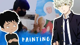 I tried painting after watching this anime | Blue Period