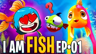 VIRAMOS PEIXINHOS FOFOS NO FUNDO DO MAR 🐟 I am Fish EP 01 ( Alec GO! )