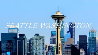 Seattle Washington State USA in 8K drone video