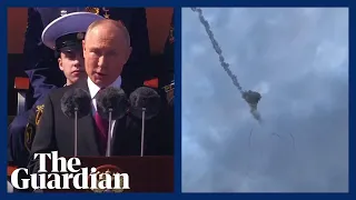 Russian missiles downed over Kyiv as Putin makes angry Victory Day speech