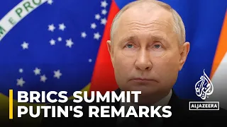 Russian President Vladimir Putin talks about Russia’s growing isolation & global economic turmoil