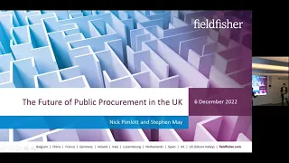 The Future of Public Procurement in the UK