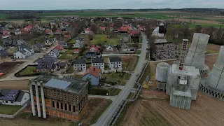 Drone footage mixed with CGI made with Blender 3d software