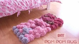 DIY Pom Pom Rug - Bedroom Decor Tutorial