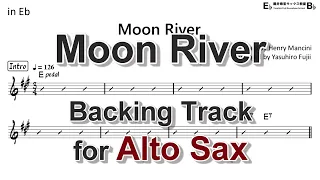 Moon River - Backing Track with Sheet Music for Alto Sax