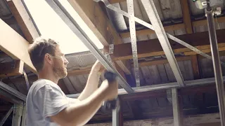 Guide to install ceiling battens in an old house - Rondo system
