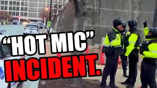 The "hot mic" incident breaking twitter right now
