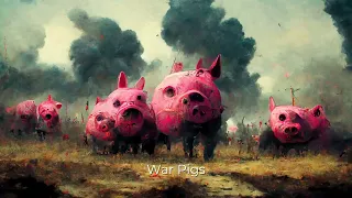 Black Sabbath - War Pigs клип нарисованный с помощью нейросети Midjourney