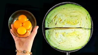 Cabbage Recipe With Eggs / Simple Breakfast / 5 Minutes Cheap & Tasty