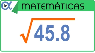 Raíz cuadrada con punto decimal ejemplo 1 de 2 | Aritmética - Vitual