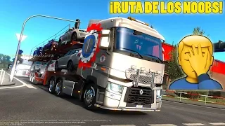 Más de 4 ACCIDENTES POR LA RUTA DE LOS NOOBS! | Nuevo Renault | Euro Truck Simulator 2