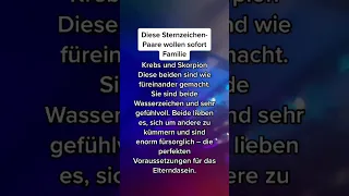 Diese Sternzeichen-Paare wollen sofort Familie | #shorts #sternzeichen #orakel #horoskop #fyp #fypシ