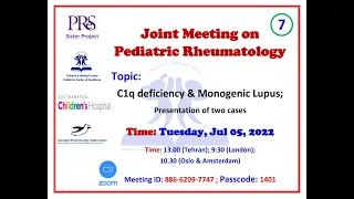 Joint Meeting on Ped. Rheumatology; Children's Medical Center &  PReS (Sister Project) (7)