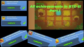 Getting all Achievements in BTD 6! | Pt. 1 | Feeling pain while doing Sticky Situation