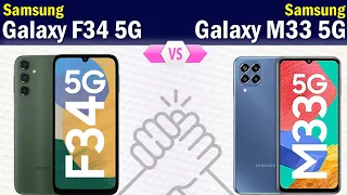 Samsung Galaxy F34 5G vs Samsung Galaxy M33 5G Full phone comparison