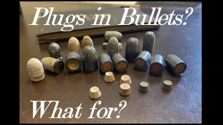 Why did some Civil War-era rifle bullets have plugs?