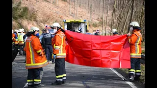 Frau stirbt bei Frontalzusammenstoß auf der L536 - Zwei weitere Personen schwer verletzt