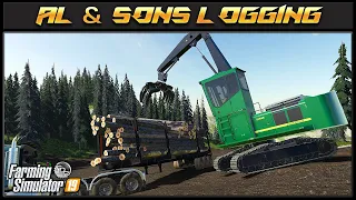 Getting The Longs Out! 🏴‍☠️ AL & Sons #12 🏴‍☠️ ✔ Farming Simulator 2019 ✔ FDR Logging