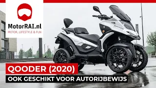 QOODER: 4-wielige motorscooter geschikt voor autorijbewijs (2020) - Test MotorRAI.nl - MotorRAI TV